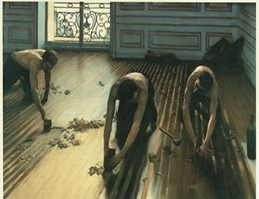 The Floor Scrapers, 1875, by Gustave Caillebotte